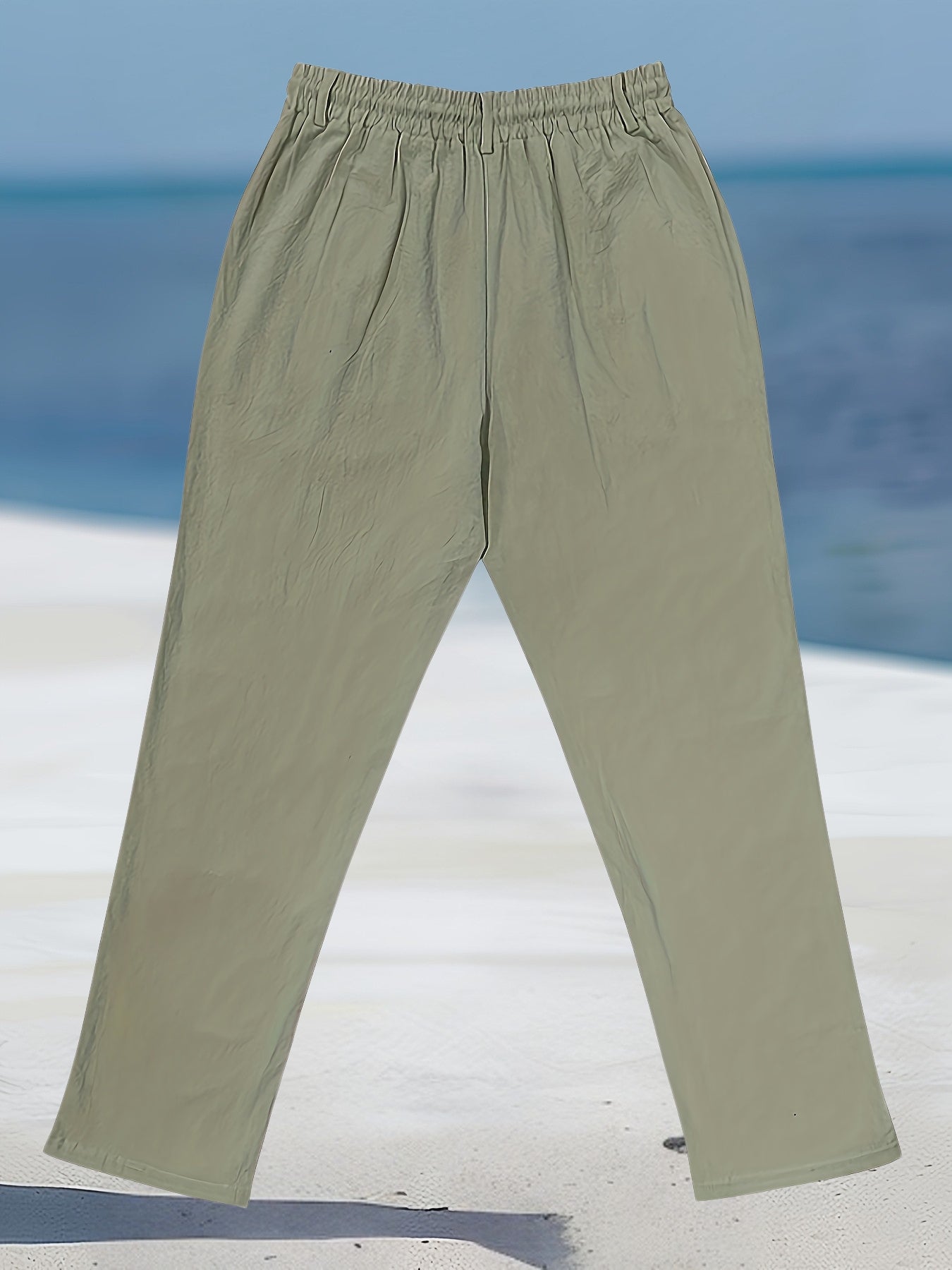 Renzo | Elastische Leinenhose im Casual-Stil
