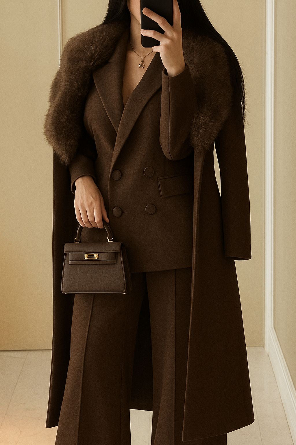 Shera | Luxuriöses Mantel-und-Anzug-Ensemble