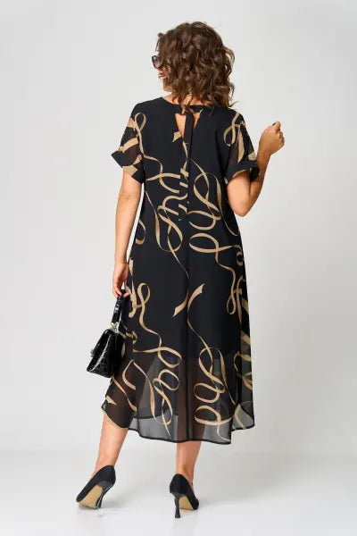 Milena | feminines Chiffonkleid für Curvy Damen