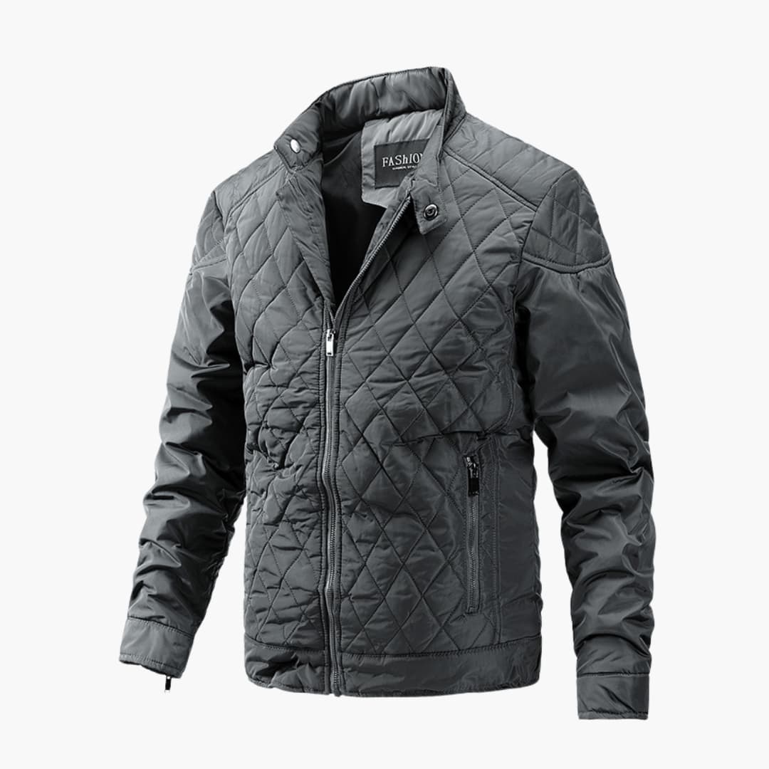 Timo™ | Moderne Karo-Jacke - Jacket & Coats - Grau / XS