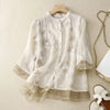 Nerry | Elegante Bluse mit zarten Stickdetails