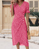 Lisa | Geblümtes Wickelkleid