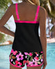 Laluna | Bequemer geblümter Tankini Combo