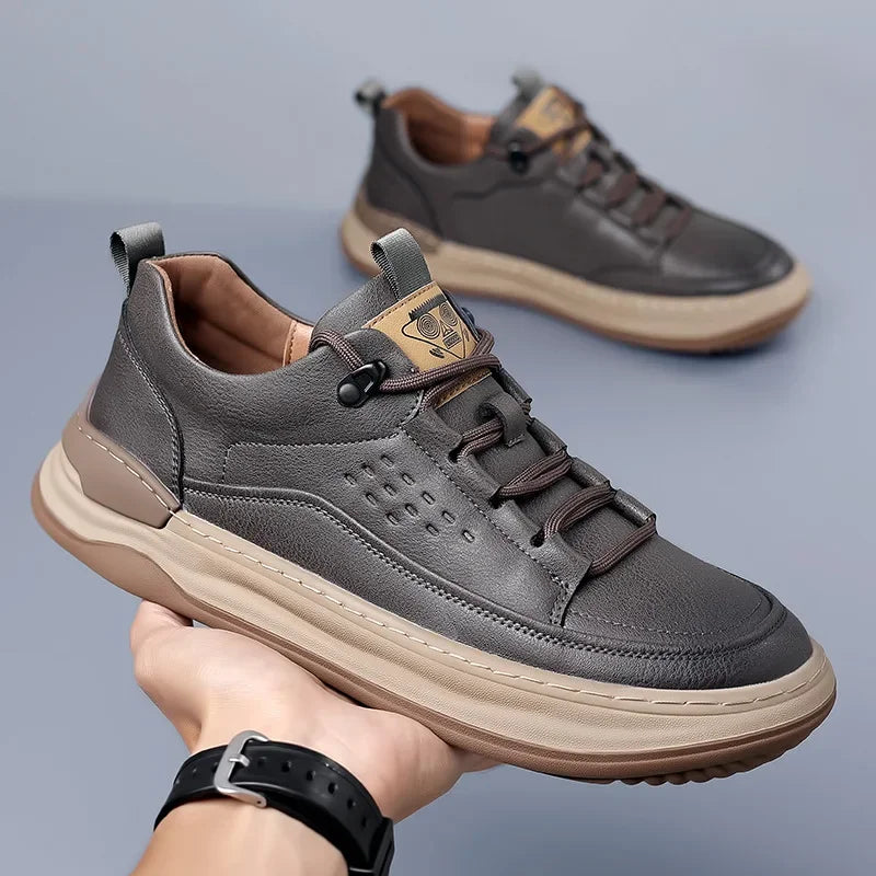 flexer™ | Orthopädische Ledersneaker - Braun / 35