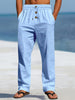 Renzo | Elastische Leinenhose im Casual-Stil