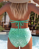 Abigail | stilvoller Neckholder-Bikini mit bedrucktem BH für Damen