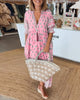 Liana | Bedrucktes Kleid mit V-Ausschnitt