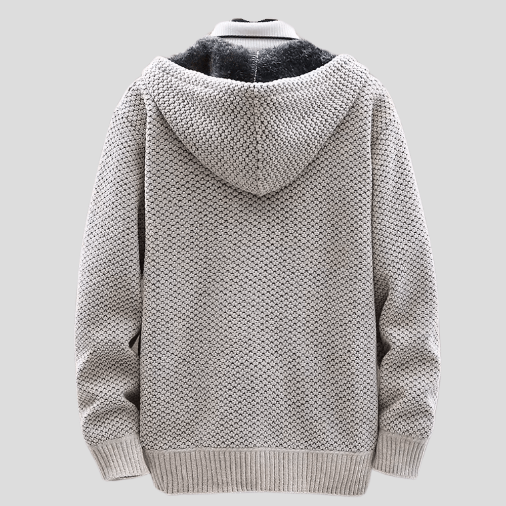 Vincent | Modischer Strick-Hoodie für Herren