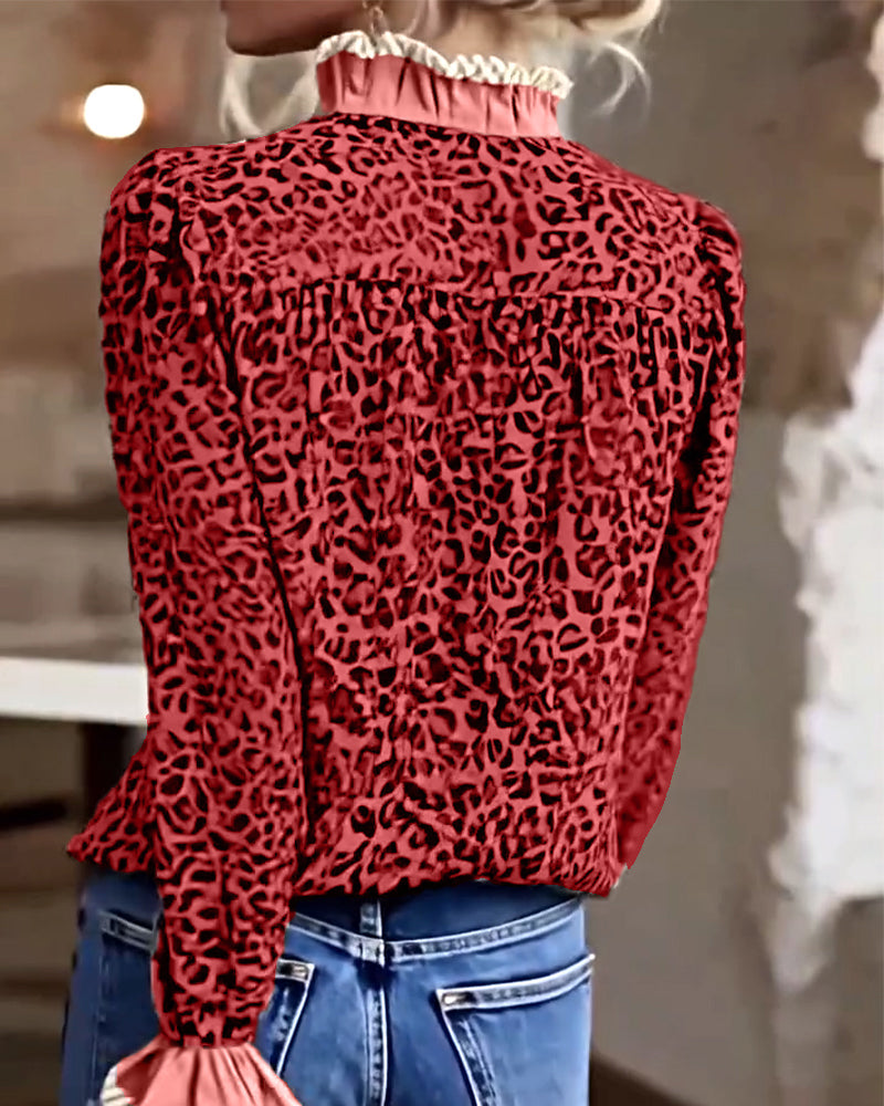 Jonah | Leopardenmuster Bluse