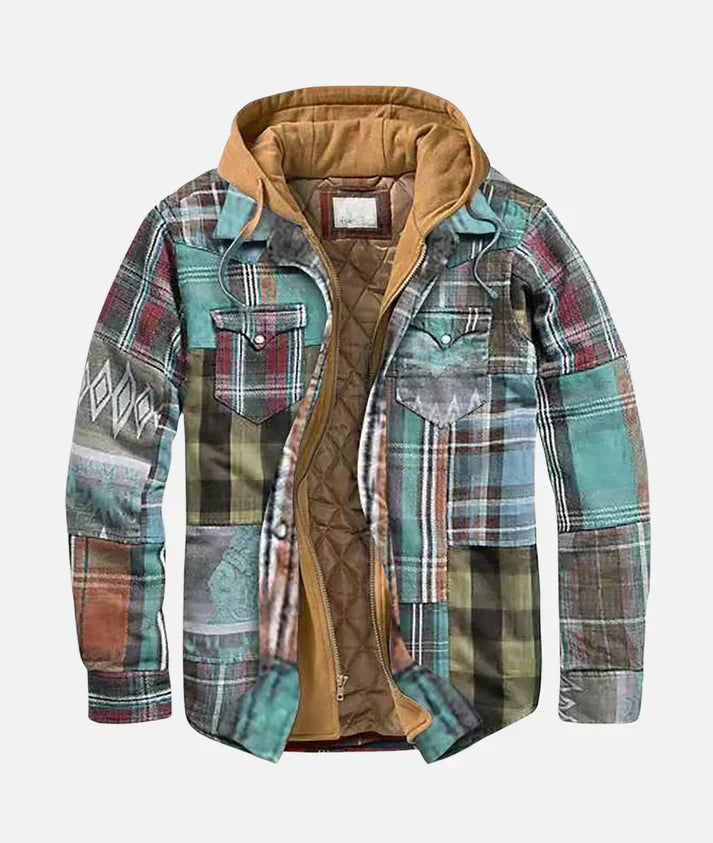 Duncan | Karierte Patchworkjacke