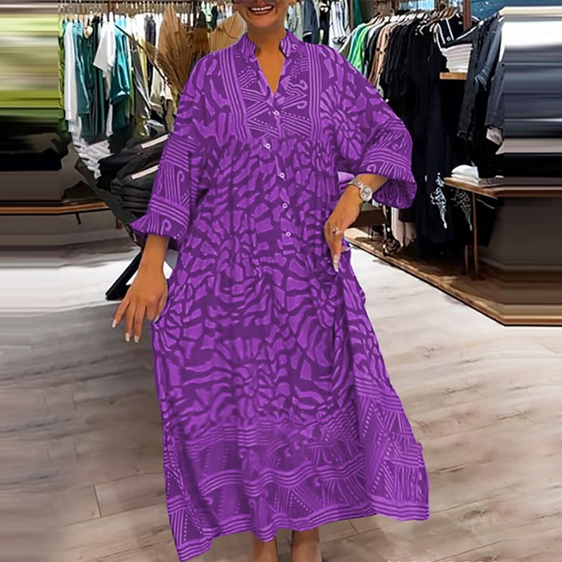 Azzon | Bequemes Damenkleid mit modernem Druck