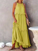 Jovilyn | Ärmelloses Kleid mit Rüschen