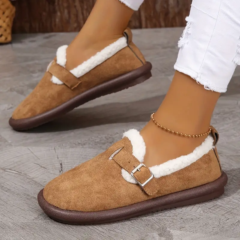 Krisa™ | Bequeme Plüsch-Slipper-Hausschuhe - Braun / 35