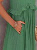 Jovilyn | Ärmelloses Kleid mit Rüschen