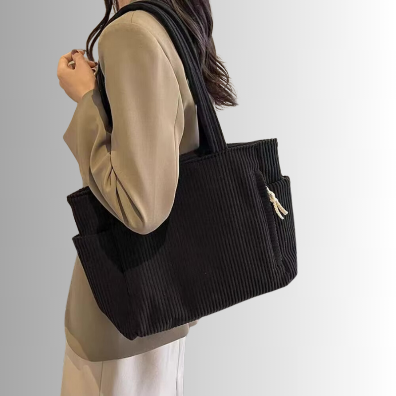 Lillie | Modische Kord-Umhängetasche mit Vintage-Charme
