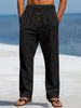 Renzo | Elastische Leinenhose im Casual-Stil