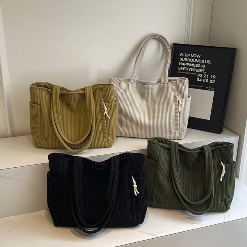Lillie | Modische Kord-Umhängetasche mit Vintage-Charme