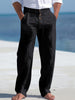 Renzo | Elastische Leinenhose im Casual-Stil