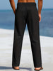 Renzo | Elastische Leinenhose im Casual-Stil
