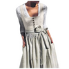 Elegantes Oktoberfest Dirndl Grau