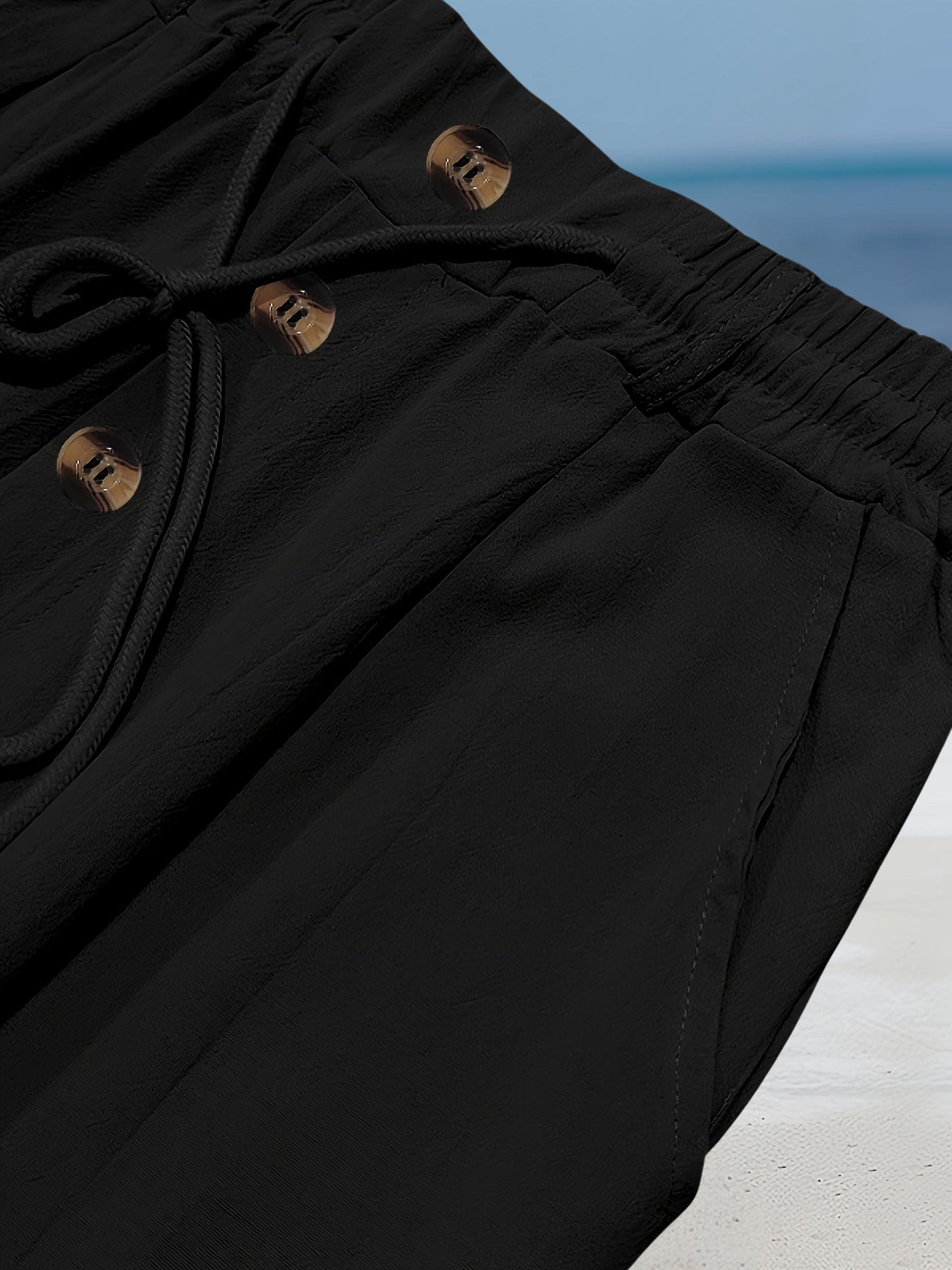 Renzo | Elastische Leinenhose im Casual-Stil