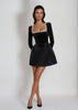 Marceline | Samt-Minikleid für Damen, chic & zeitlos
