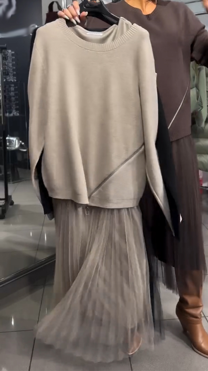 Evelyne | Taillierte Kleid mit Seitenreißverschluss