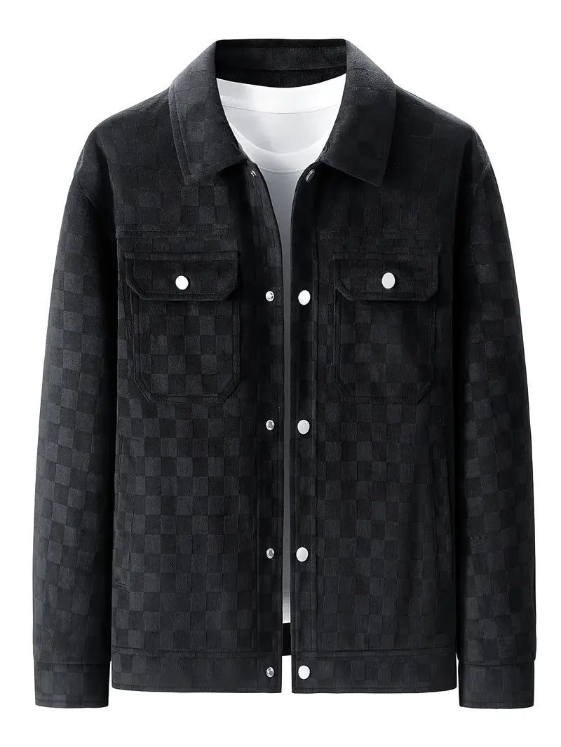 Mowi | Karierte Wildlederjacke