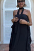 Ivy | femininer Kaftan mit fließendem Stoff und asymmetrischem Schnitt