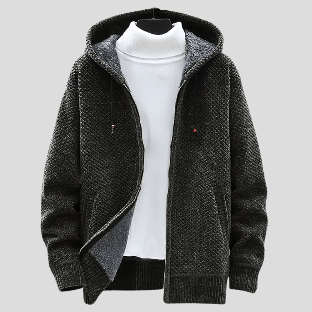 Vincent | Modischer Strick-Hoodie für Herren