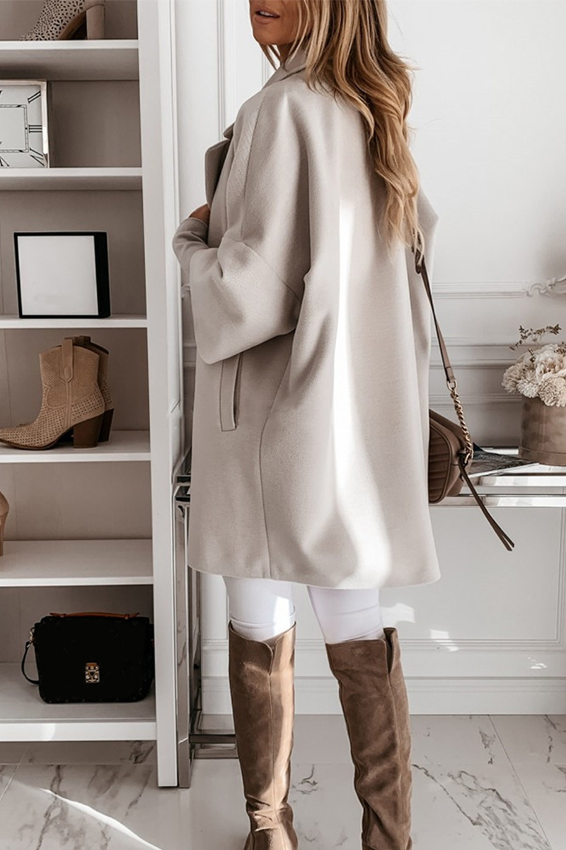 Marlese | Eleganter Mantel mit Knöpfen und Taschen