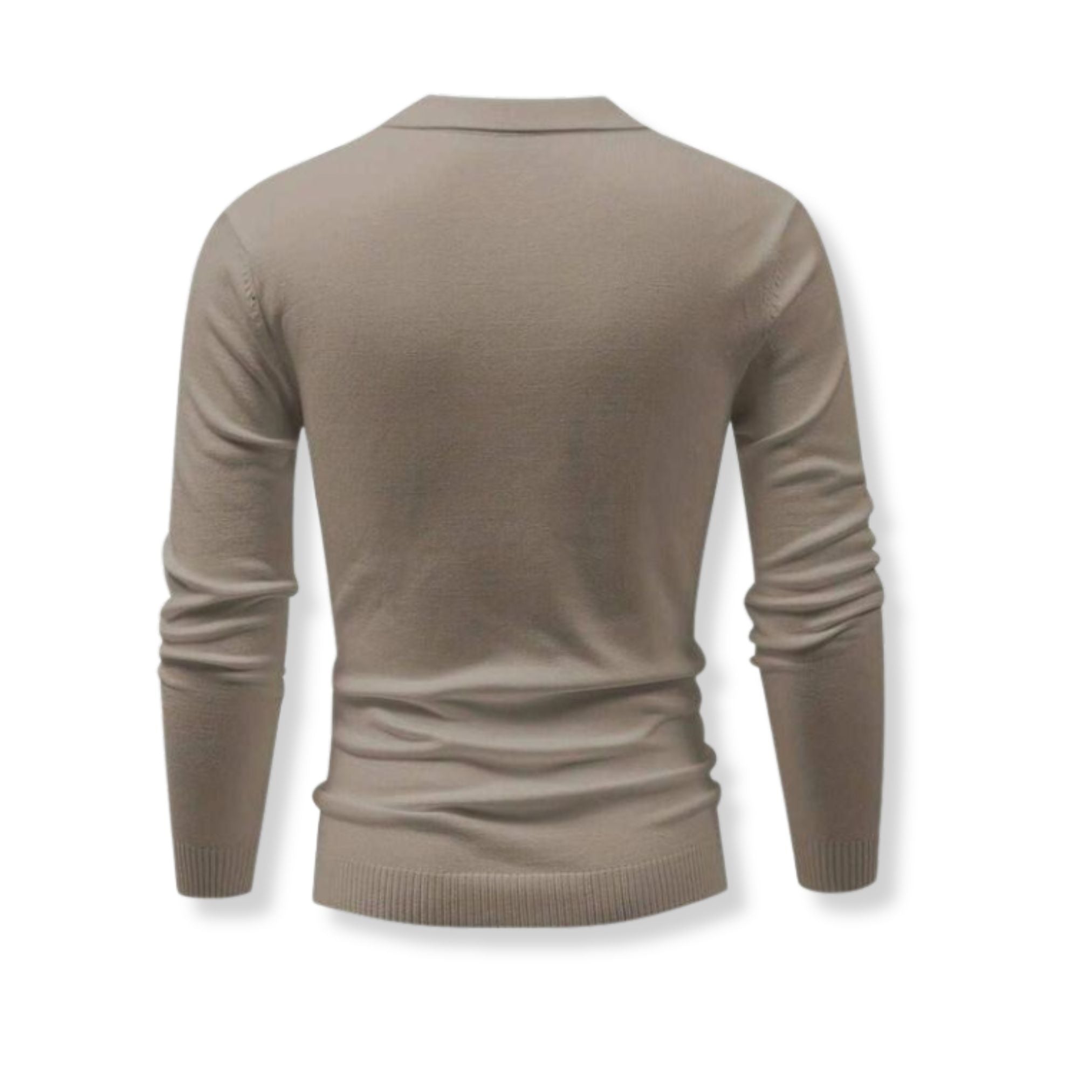 Vico | Herren-Polo aus Strick, eleganter Elfenbein-Ton