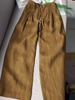 Janissa | Weite Hose aus Baumwoll-Leinen-Mix