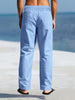 Renzo | Elastische Leinenhose im Casual-Stil