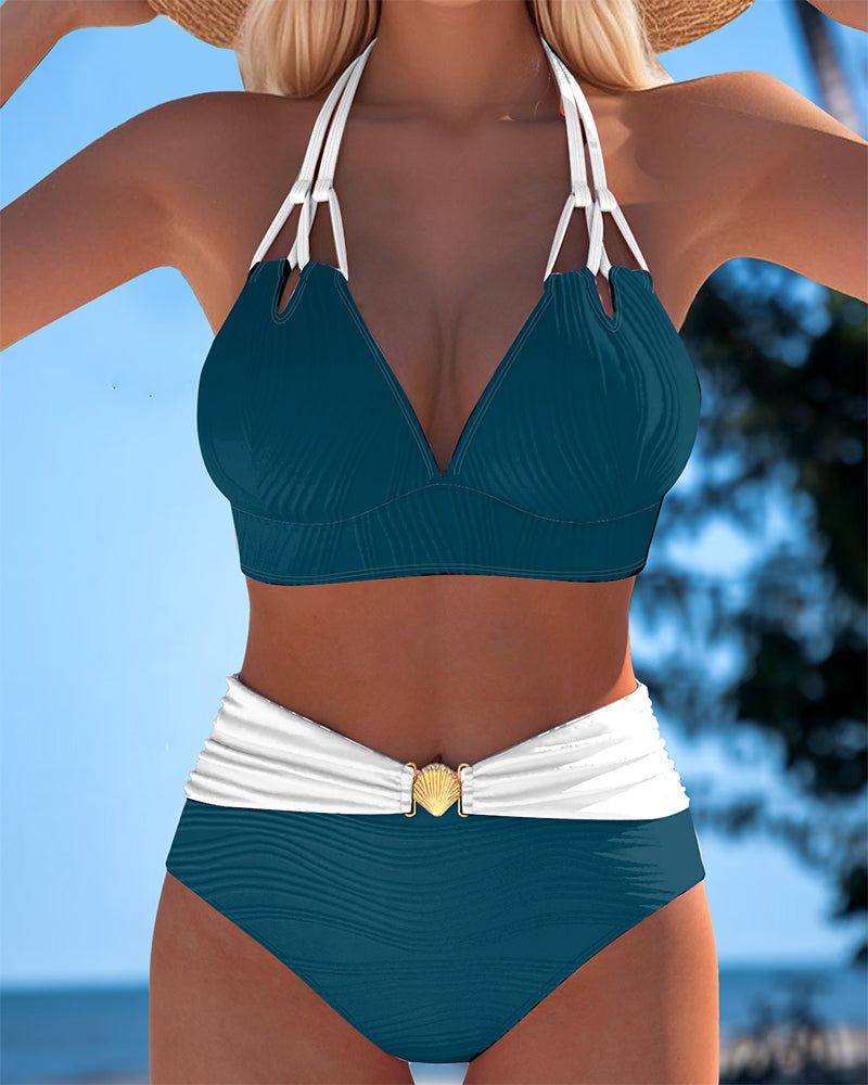 Dizzy | Badeanzug Doppelträger hohe Taille