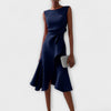 Aria | Asymmetrisches Midikleid mit Falten
