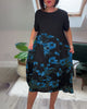 Norena | Patchwork-Kleid mit Blumenprint
