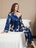 Nola | luxuriöses Damenpyjama-Set mit kontrastierender Bindung