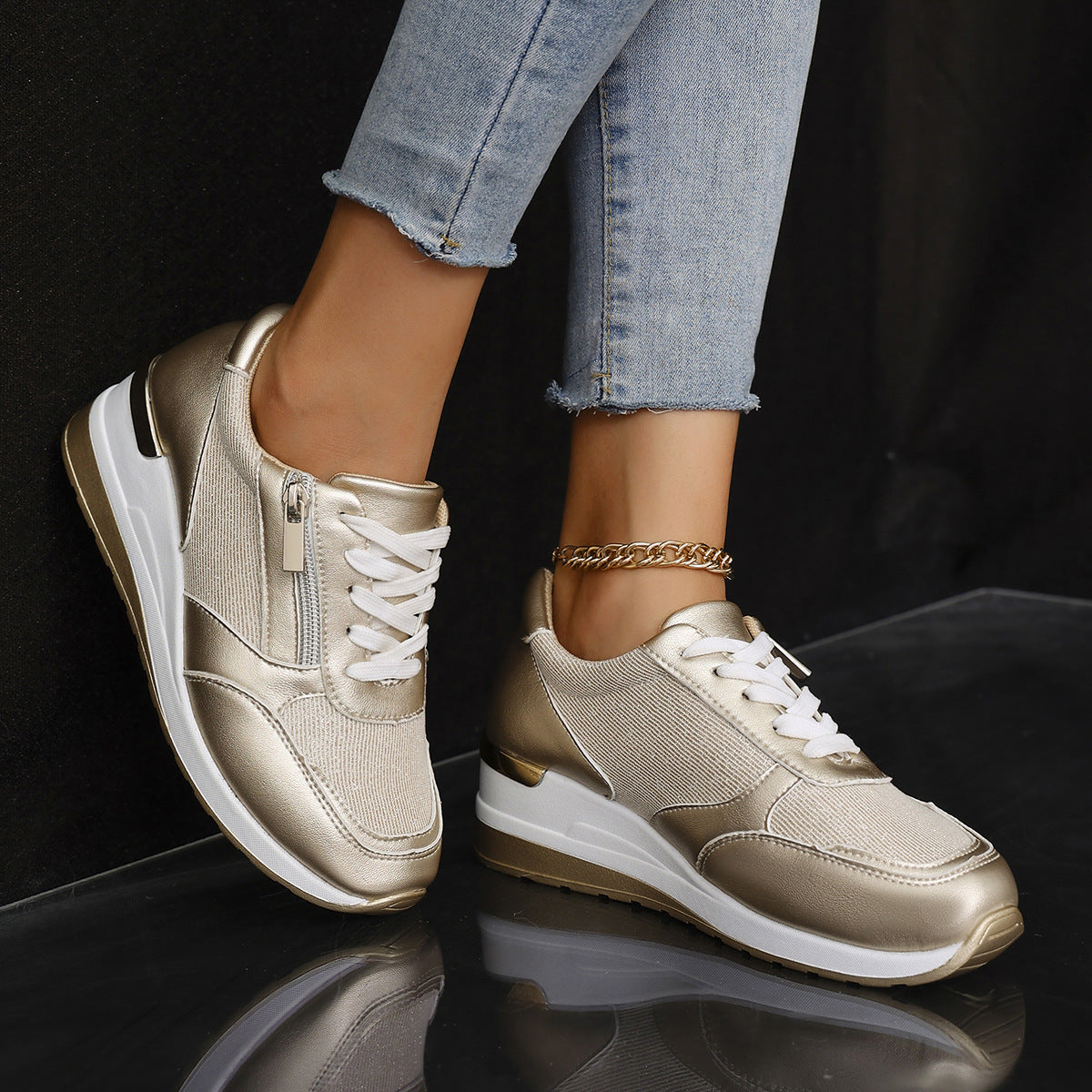 Firah | Orthopädische Schuhe mit seitlichem Reißverschluss