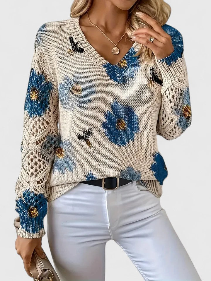 Ariella™ | Modischer Pullover mit eleganten Blütendetails