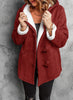 Sarinna | Damenmantel mit Kapuze und Samtdetails
