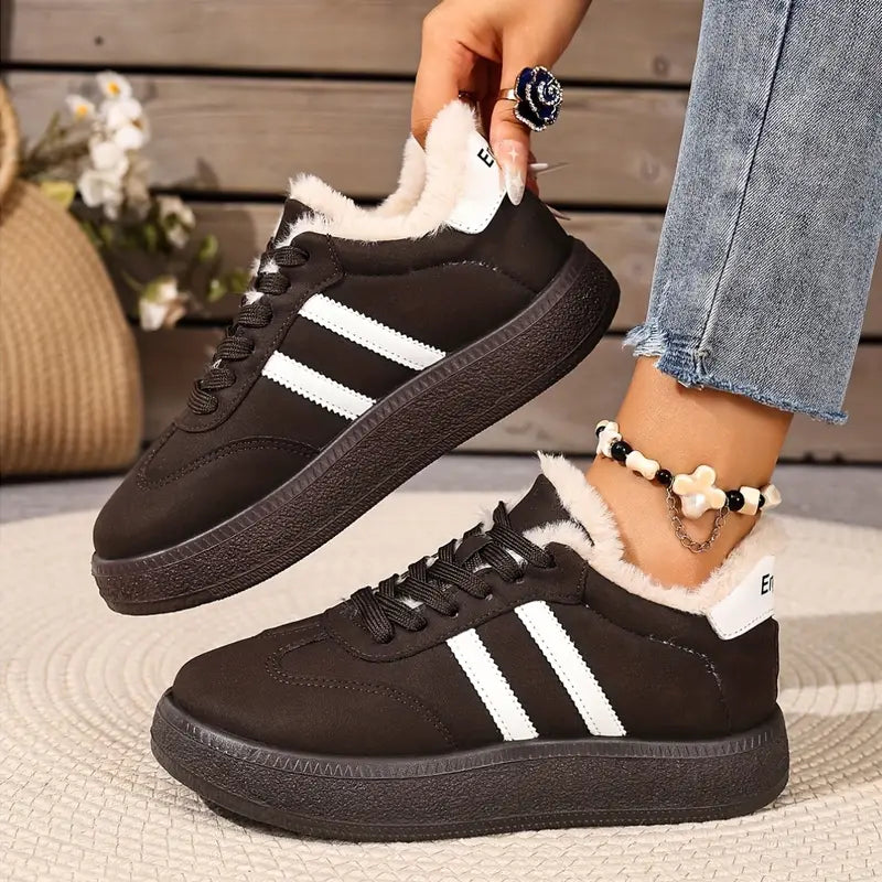 Jalia | Bequeme Baumwoll-Sneaker mit warmem Innenfutter