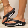 Gisel | Damen-Plateau-Flip-Flops mit weicher Sohle