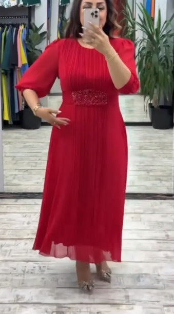 👗【S-5XL】Nowa modna sukienka, klasyczny design, elegancka i prosta