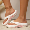 Gisel | Damen-Plateau-Flip-Flops mit weicher Sohle