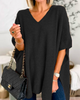 Eliery | Poncho-Pullover mit V-Ausschnitt