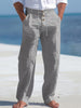 Renzo | Elastische Leinenhose im Casual-Stil