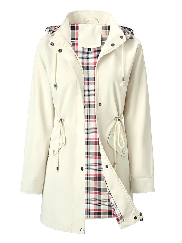 Myla™ | Funktionale Damenjacke mit Karomuster & wasserfestem Komfort