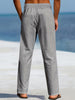 Renzo | Elastische Leinenhose im Casual-Stil