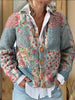 Carmela | Strickjacke mit Blumenmuster